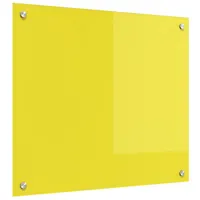 VidaXL Küchenrückwand Gelb 70x60x0,6 cm Hartglas