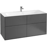 Villeroy & Boch Finion Waschtischunterschrank, 4 Auszüge, F05000MT 119,6x59,1x49,8cm, White Matt Lacquer