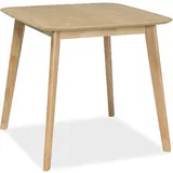 Esstisch Küchentisch Esszimmertisch 80x80x75cm Eiche MDF 86321936