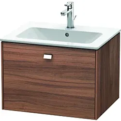 Duravit Brioso Waschtischunterbau BR400101079 620x479mm, Nussbaum Natur/Chrom, 1 Auszug