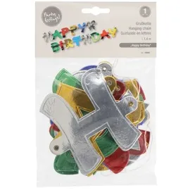 Papstar Grußkette 1,4 m "Happy Birthday"