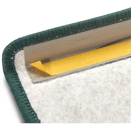 HANSE HOME Exclusiv Stufenmatte »Liberty«, halbrund, 7 mm Höhe, Uni, robust, kräftige Farben, Meliert, Treppe, Gekettelt, 15 er Set grün