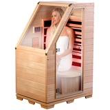 Kompakte Infrarot-Sitzsauna aus Hemlock-Holz; 760 W; 0.62 m2