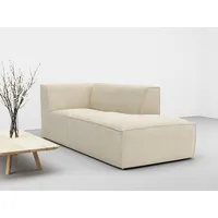 Ottomane RAUM.ID "Norvid", beige (natural), B:93cm H:75cm T:213cm, 100% Polyester, Sofas, modular, wahlweise mit Kaltschaum, Komfortschaum oder Taschenfederkern