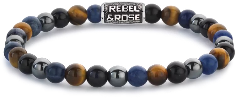 REBEL & ROSE - MORE BALLS THAN MOST - blue rain vintage / 6mm