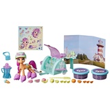 My Little Pony My Little Pony: A New Generation Smoothie Shop Sunny Starscout – Storyszenen-Spielzeug mit Spielmasse, 25 Accessoires, 7,5 cm großes Pony