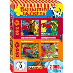 Benjamin Blümchen - Der kleine Hund/Das Regenbogenfest/Der Geheimgang/Die kleinen Schildkröten [2 DVDs] | Zustand: Neu & original versiegelt