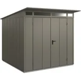 Hörmann Metall-Gerätehaus Berry Modern mit Pultdach Typ 2, 248 x 283 cm,quarzgrau,7 m2