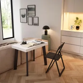 SKRAUT HOME Ausziehtisch 222 x 73 x 90 cm weiß