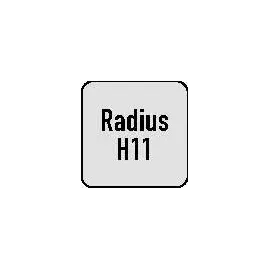 MAYKESTAG Viertelkreisprofilfräser DIN 6518 B Typ N Radius 8 mm Nenn-Ø 24 mm