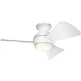 Elstead Lighting Sola 86 cm Deckenventilator Silber