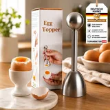Eierköpfer Edelstahl 18/8 Eierschneider Eieröffner mit Federmechanismus für Frühstückseier spülmaschinengeeignet