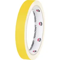 TOOLCRAFT HEB19L10GC HEB19L10GC Gewebeklebeband HEB19L10GC Gelb (L x B)