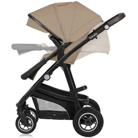 lionelo BIANKA Kinderwagen 3 in 1 bis 22 kg Babywanne Autositz Zusammenlegbar, Reise-System, Einstellung der Rückenlehne, Räder 360o Stoßdämpfer, Verdeck XXL