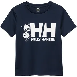 HELLY HANSEN Kids Unisex K Hh Tech Graphic T-Shirt, Navy, 1