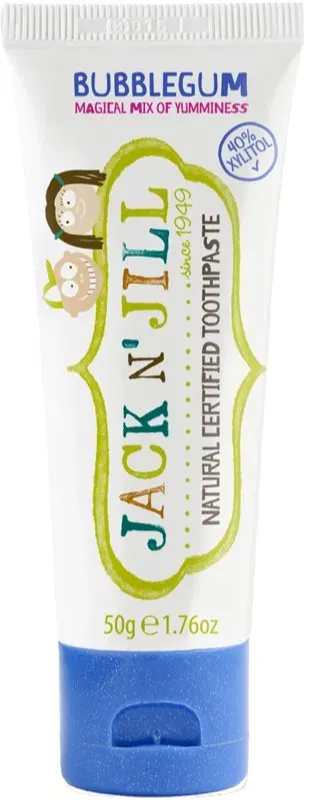 Jack N’ Jill Toothpaste natürliche Zahnpasta für Kinder Geschmack Bubblegum 50 g