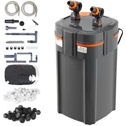 VEVOR 235 Gallonen Aquarium Kanister Filter 25w UV Lampe Fisch Tank Leise