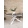 VCM Copacabana Esstisch Ø140cm weiß grau. - Grau