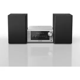 Panasonic SC-PM704EG-S Micro HiFi System mit 80W, CD, Bluetooth, DAB+, silber