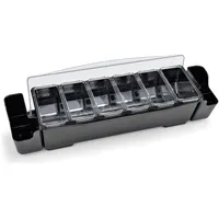 Was Germany Zutatenbehälter mit 6 Einsätzen, 0,7 ltr (Bar Organizer)