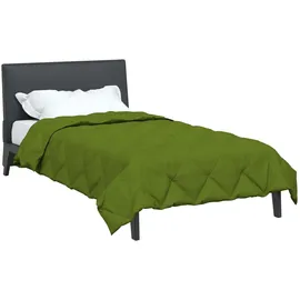 vidaXL Sommerdecke Grün 220 x 135 cm Mikrofaser