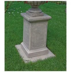 Casa Padrino Barock Garten Deko Sockel Grau H. 70 cm - Barock Garten Accessoires
