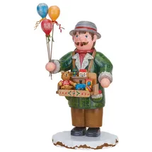 Hubrig Volkskunst GmbH Räuchermann Spielzeughändler 20 cm bunt/grün