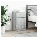 vidaXL Nachttisch Grau Sonoma 39x35x65 cm Holzwerkstoff