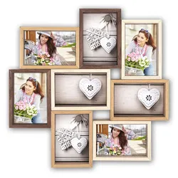 Zep TY013, Multi-Bilderrahmen, MDF-Platten, Holz, Beige, Braun, Wand, 13 x 18 cm
