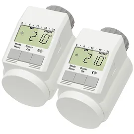 eqiva Model L Heizkörperthermostat 2er Set mit Boost-Funktion