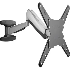 Schwaiger LWHD5530 TV-Wandhalterung, Fernseherhalterung Mounting TV-Aufhängung neigbar, schwenkbar max. 30kg max. VESA-Norm 400x400 schwarz inkl. ... - Schwarz