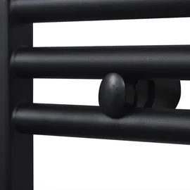 Heizkörper Handtuchheizkörper Warmwasser Gebogen 500 x 764 mm schwarz