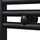Heizkörper Handtuchheizkörper Warmwasser Gebogen 500 x 764 mm schwarz