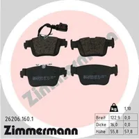 ZIMMERMANN Bremsbelagsatz, Scheibenbremse