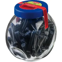 herlitz Tintenpatrone blau VE=100 Stück im Glas