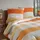 Traumschlaf Streifen Biber orange 200 x 220 cm + 2 x 80 x 80 cm