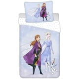 Disney Frozen Bettwäsche Eiskönigin Anna ELSA Kopfkissen Bettdecke für 135x200