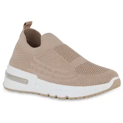 Damen Slip Ons in Khaki