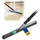 Novaliv Badabzieher mit Stiel 45 cm Silberfarben 3 St.