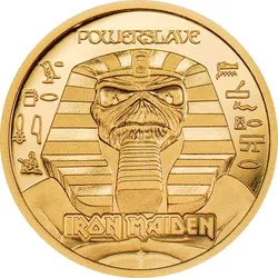 1/2g-Gold-Gedenkmünze "Iron Maiden - Powerslave"