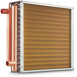 VEVOR 40,64x40,64cm Wärmetauscher 3-reihig 9,53mm Kupferanschlüsse 193 Lamellen