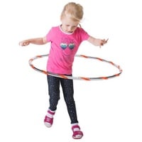 Hoopomania Hula-Hoop-Reifen Funny Kinder Hula Hoop, Ø70cm, Silber-Orange orange|silberfarben Ø 70 cm