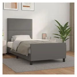vidaXL Bettgestell 100 x 200 cm Grau