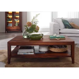 Massivmoebel24 Couchtisch Brooklyn Braun Walnuss 120 x 70 x 40 cm