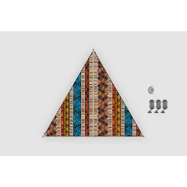 Bent Sonnensegel TC-Zip-Canvas Single aus Baumwoll-Mischgewebe Afrika Design