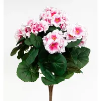 Seidenblumen Roß Geranie 38cm rosa -ohne Topf- ZF Kunstpflanzen