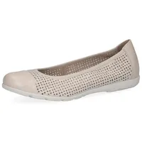 CAPRICE Leder-Ballerinas in Creme - 37