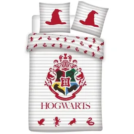 HARRY POTTER Hogwarts Wappen Mehrfarbig 140 x 200 cm + 70 x 90 cm