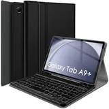 ibettertec QWERTZ Tastatur für Samsung Galaxy Tab A9+ Tastatur Hülle 11 Zoll 2023 Tablet-Tastatur (Magnetische Bluetooth für Galaxy Tab A9 Plus 11 Zoll SM-X210/216/218) schwarz