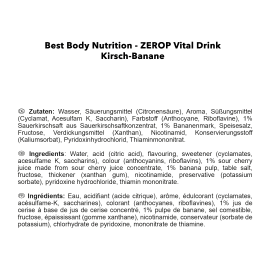 Best Body Nutrition Low Carb Vital Drink Kirsch-Banane 1000 ml